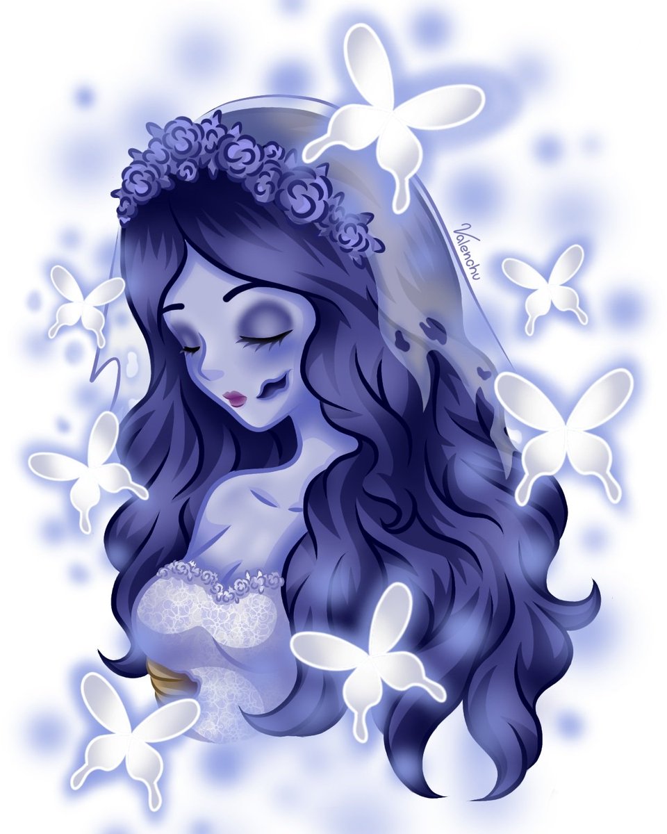 ValenchuArt's tweet photo. Hace tiempo quería dibujar a EMILY y que mejor que en octubre 💙🦋
#elcadaverdelanovia #emily #timburton
#timburtondrawing #corpsebride #corpsebrideemily #cadaverdelanovia #emilyyvictor #digitalart #art #drawing https://t.co/yqgGyPs2ec