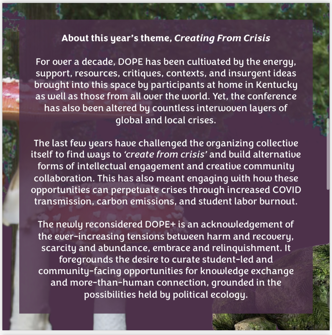 Check out the Call for Sessions for DOPE+ 2024, February 22-24. Hope to see you all there! 

Link to full CFS &amp; registration: drive.google.com/file/d/1bax7RX…