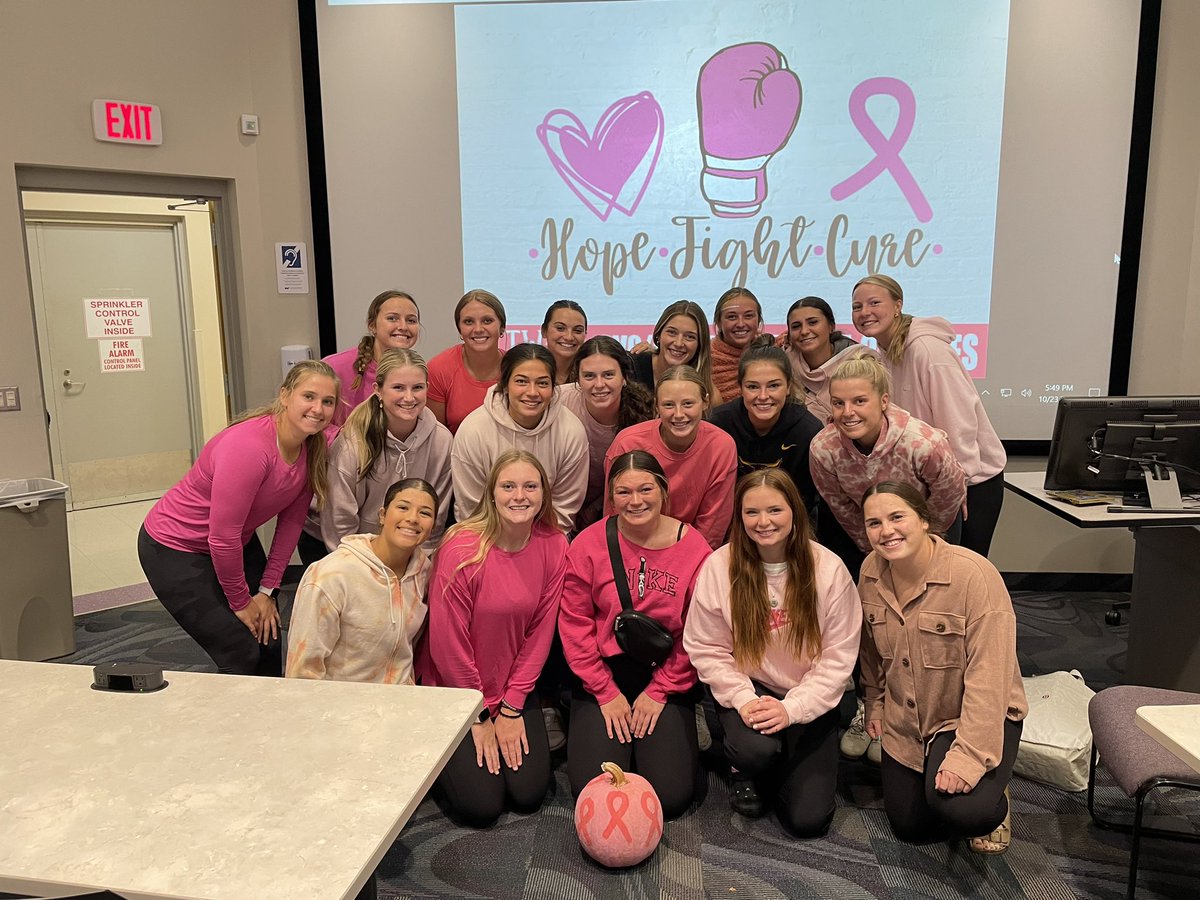 We had a great time painting pumpkins, eating sundaes, watching Charlie Brown, and supporting all of those fighting or who have fought breast cancer! #Team40 #MavFam