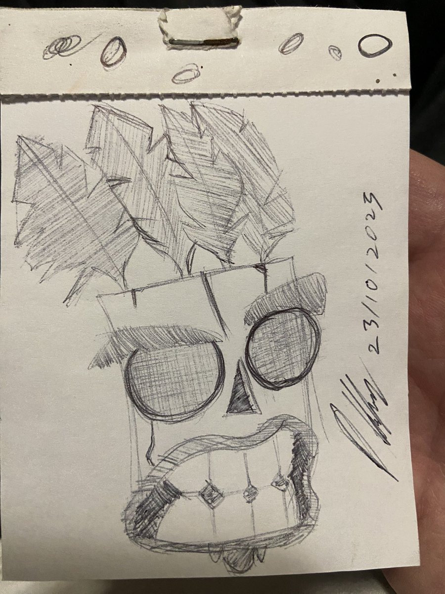 GaleryPedro's tweet photo. Inktober 23 #inktober2023 #draw #pen #akuaku #crashbandicoot https://t.co/PCjHGmQF23