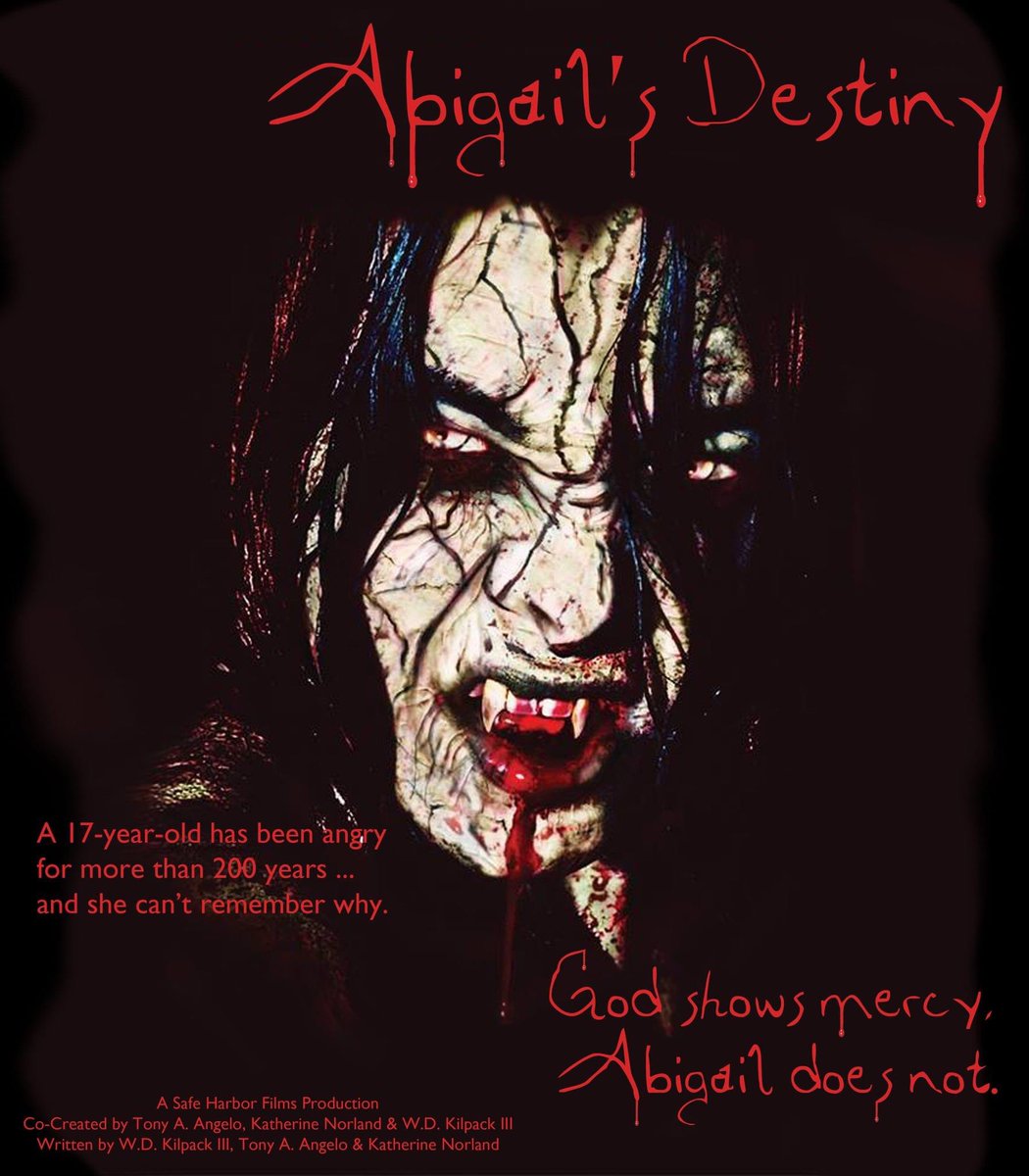 "Abigail's Destiny"

Five-season series (50 episodes).

Co-created by Tony A. Angelo, Katherine Norland, and W.D. Kilpack III

Written by W.D. Kilpack III, Tony A. Angelo, and Katherine Norland

pro.imdb.com/name/nm1431341…