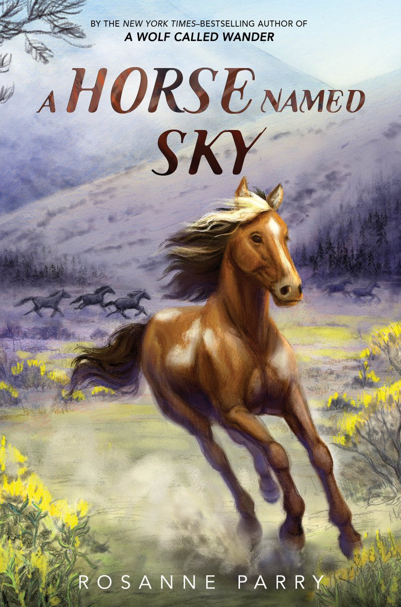 Oops #MGBookChat I forgot to say. Rosanne Parry here author of A Horse Named Sky and bookseller at Annie Blooms Bookstore