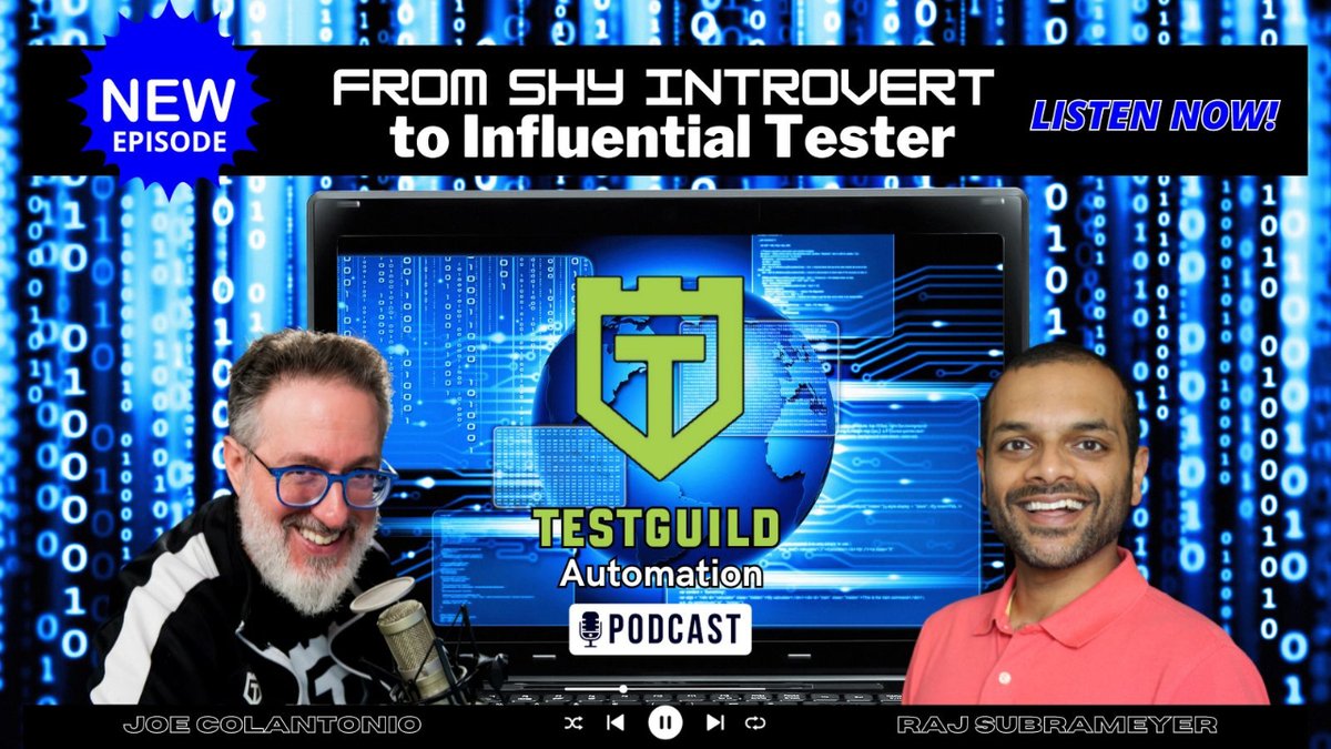 testguilds's tweet image. Ever felt like shyness is holding back your #testingcareer? Dive into our latest episode as @epsilon11 charts his journey from introversion to industry influence. Unlock insights and strategies to elevate your professional game. 👉testguild.com/podcast/automa… #QAInsights #careertips