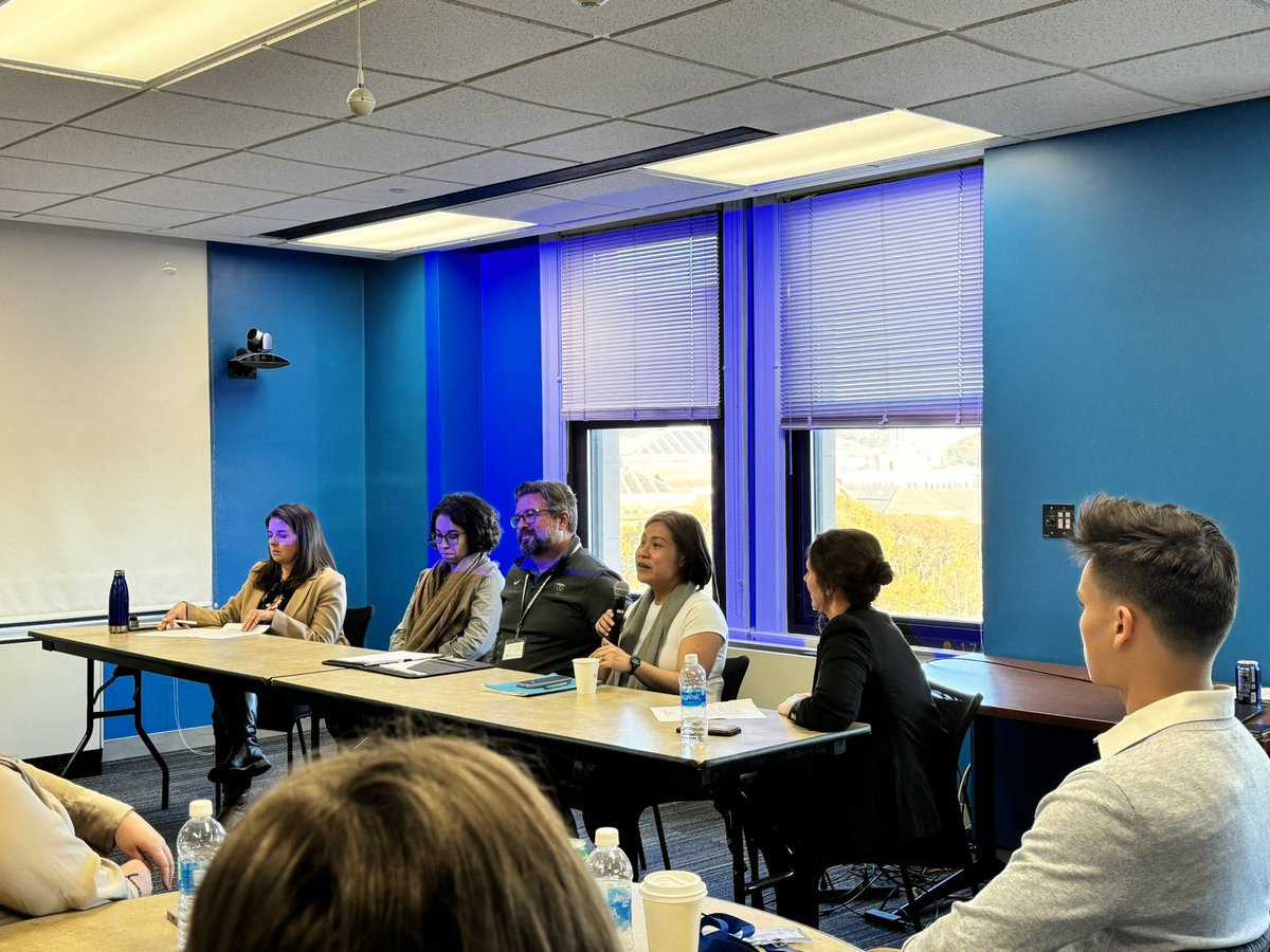 TruptiSarode1's tweet image. Some action shots from our 2023-24 Policy &amp;amp; Social Impact Fellows program launch and opening retreat — a program nearly two years in the making! @GSPIA @VolckerAlliance