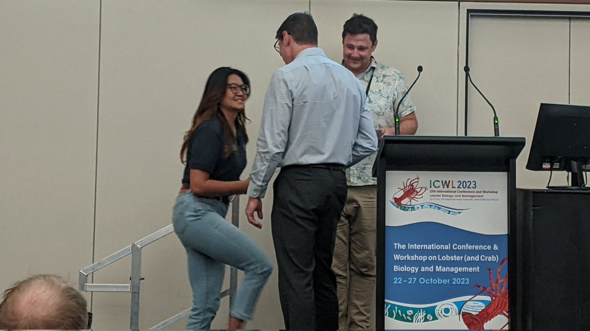 ICWL2023's tweet photo. Congratulations @DaphneXYOh &amp; Michael Brooker on receiving the @WAMSInews Student Scientist Awards 🎉🎉🎉
You can catch Michael's talk today at 11am and Daphne's tomorrow at 11:15am
#icwl2023 https://t.co/fwR4azMSt0