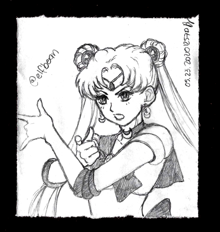 elfbean's tweet photo. #Sketchbook #117:

#SailorMoon for the #sixfanarts challenge.

I used to draw her so many times growing up and drawing her again made me realize how much my art style has changed.

#usagitsukino #art #artist #anime #fanart #sketch #美少女戦士セーラームーン #月野うさぎ https://t.co/1WO5d8in6D