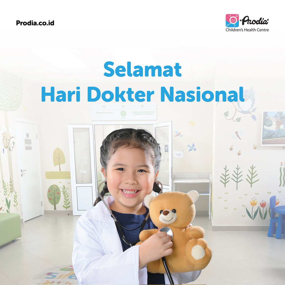 prodia_children's tweet photo. Selamat Hari Dokter Nasional!
Terimakasih kepada seluruh dokter di seluruh Indonesia atas dedikasi dan pengabdiannya dalam menjaga kesehatan masyarakat.
#ProdiaChildren #MelangkahLebihJauh #PersonalandPrecisePartner #LindungiMasaDepannya https://t.co/GaC00TUiUD