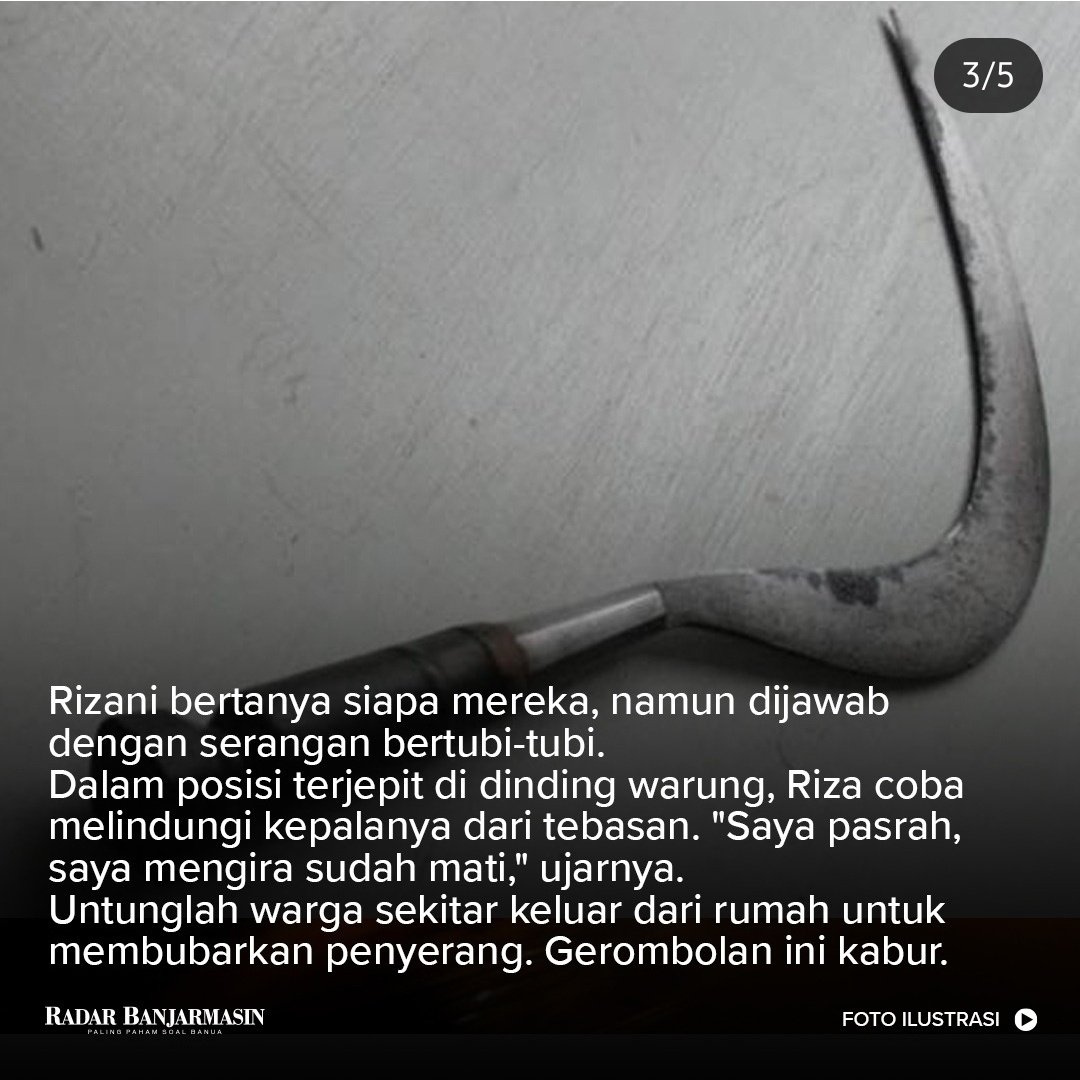 indomiekuahsatu's tweet photo. FENOMENA GENG MOTOR DI BANJARMASIN MULAI MERESAHKAN.

Akhir-akhir ini banyak tersebar video aksi geng dari sekelompok muda-mudi di Banjarmasin sedang beramai-ramai konvoi, membawa sajam, melakukan aksi kejahatan jalanan pada jam tengah malam. Beberapa korban menceritakan bagaimana mereka terkena sebatan dari para geng motor ini. Sungguh meresahkan.

Source : IG [Radar Banjarmasin]