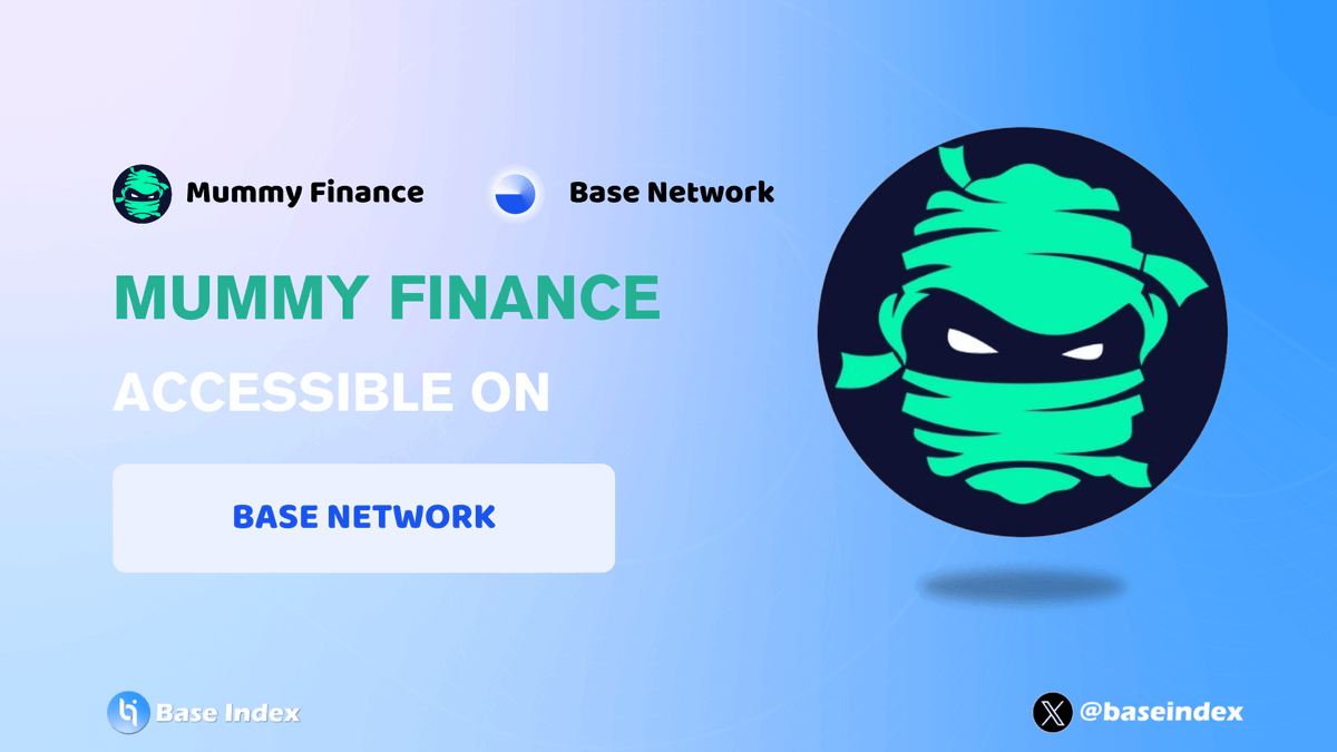 🌊@mummyftm is now accessible through @BuildOnBase.

This platform enables you to participate in $ETH trading with leverage of up to 100x 📈📉.

Join now: app.mummy.finance

#Base #mummy