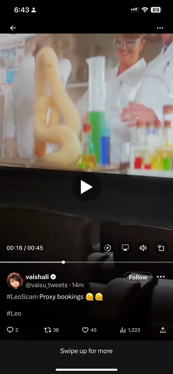 thamseer86's tweet photo. @vaisu_tweets Sorry, you came to the wrong movie I have seen #leo and this scene is not in the movie. https://t.co/m0wxNqWxG8