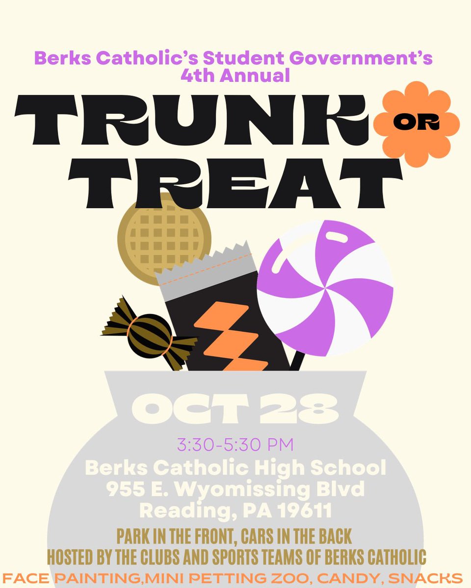 Please join us for our 4th annual Trunk or Treat this Saturday (10/28) at 3:30-5:30 PM. There is still time to sign up a car!