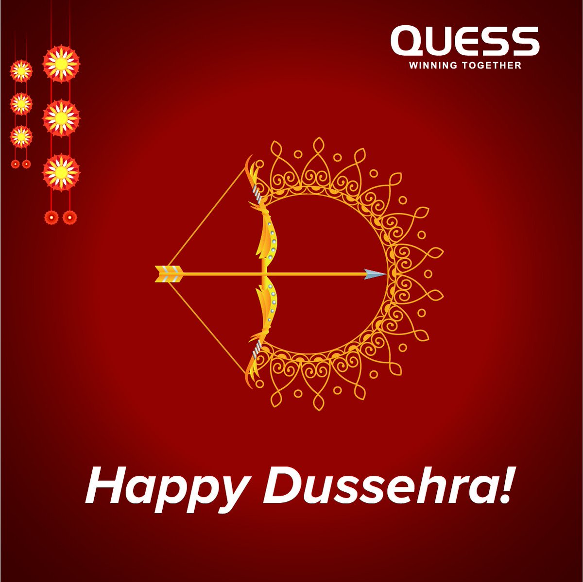 Quess_Corp's tweet photo. Let's celebrate the victory of good over evil with a spirit of unity and excellence! ✨
Wishing you a prosperous and joyous Dussehra!🎉
#QuessCorp #Dussehra #WinningTogether #Quess #LifeAtQuess #Dussehra #Dussehra2023 #Dussehrafestival #FestivalOfVictory #DussehraWishes https://t.co/99itoLX4vt