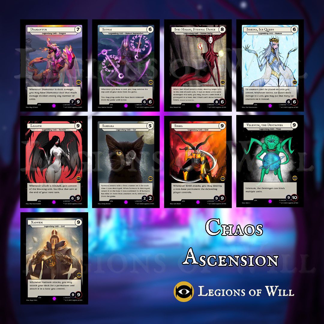 LegionsofWill's tweet photo. Every chase card from Chaos Ascension https://t.co/Ec7kJYjyob