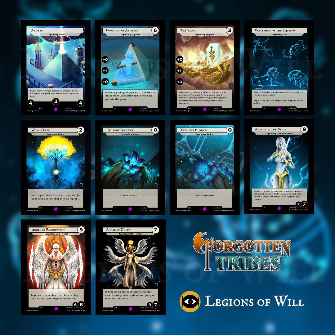 LegionsofWill's tweet photo. Every chase card from Forgotten Tribes https://t.co/zJjvWN3YTw