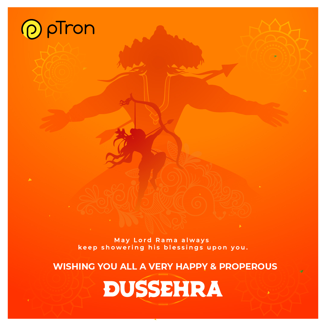 Embrace the power within and conquer your inner demons. Happy Dussehra pTron family!! #BeLoudBeProud #pTronEverydat