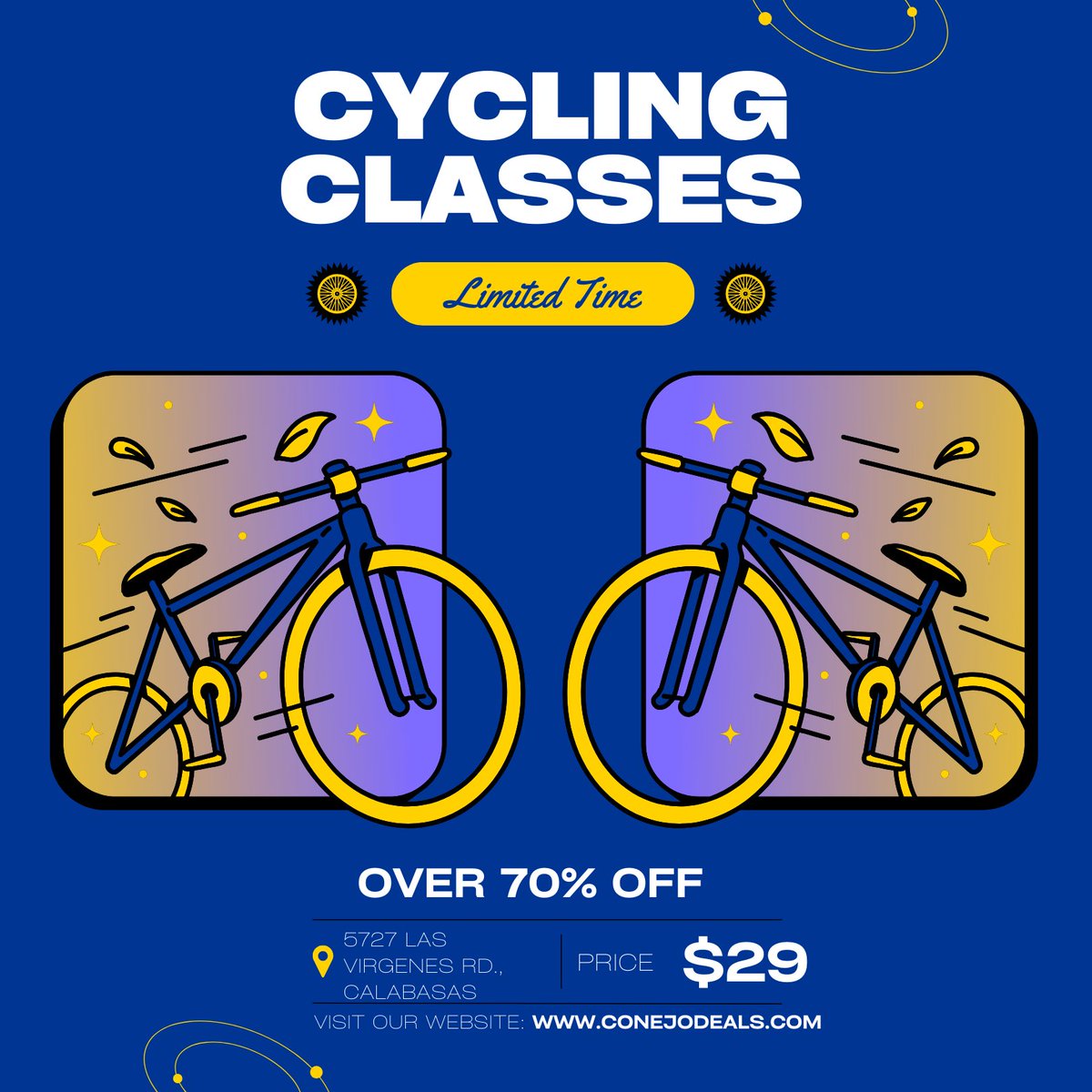 ConejoDealscom's tweet photo. You are going to “DIG” our new deal. Get 5 Indoor Cycling Classes or TRX Strength Training Classes for just $29!
Visit https://t.co/FCVPOVgANM today! https://t.co/MBCJeq4hKk
