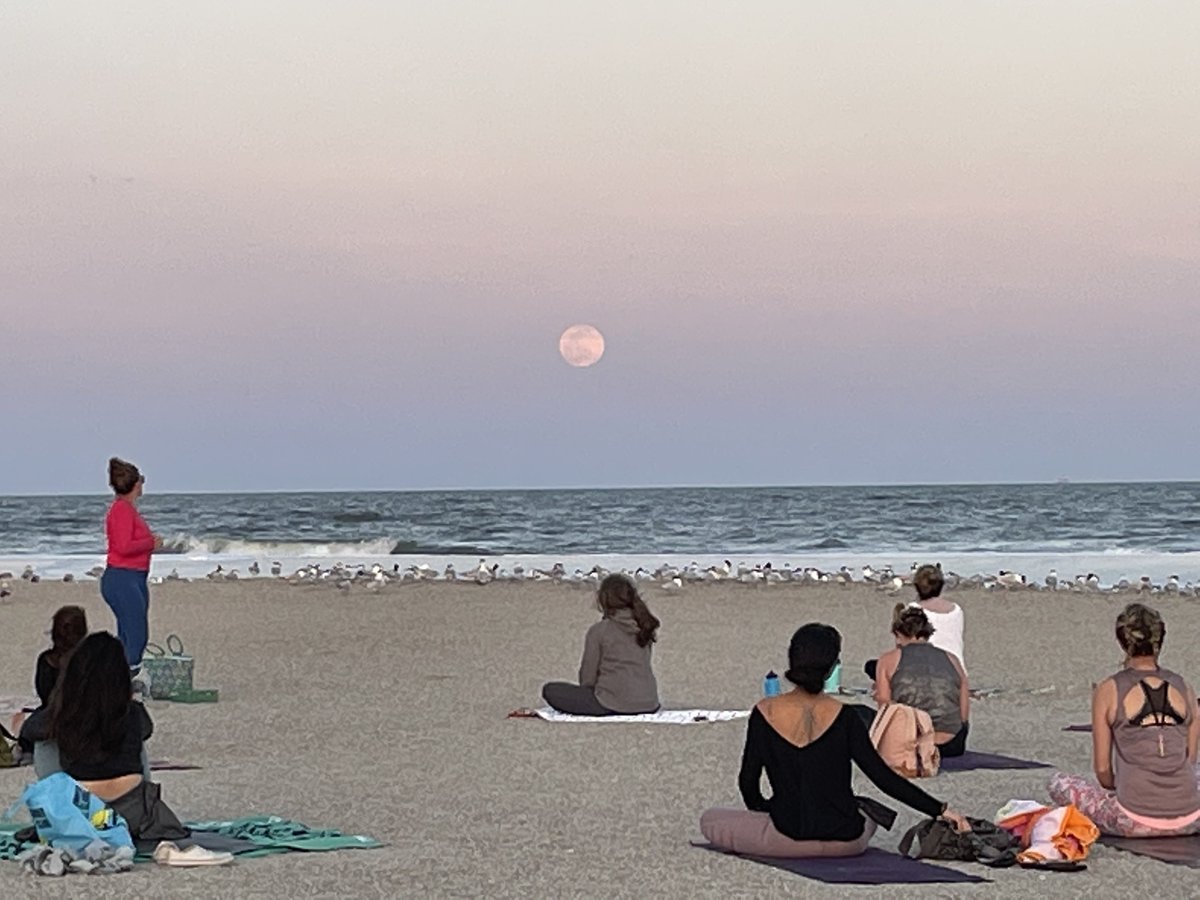 Join us for Full Blood 'HUNTER MOON' 🌕#YogaOnTheBeach!
Sun., Oct. 29th @ 6:30 p.m.
Mermaid Point, Tybee Island
Kid friendly! Suggested donation $25
Event weather pending - Message to confirm!
Parking: 18th, 19th or Chatham Ave lots. 
Bring large tapestry, water, dress in layers!