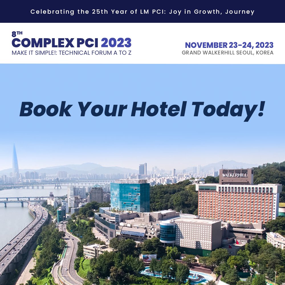 📌Book Your Hotel Today! #COMPLEXPCI2023 will be held at the Grand Walkerhill Seoul, and the rooms will be available at a discounted rate for attendees. Register and receive the best savings by reserving your stay today. 🔗Go Register: bit.ly/46lkkBD