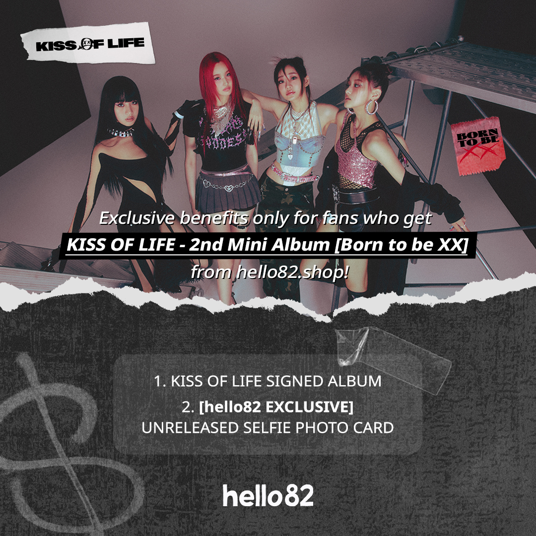 hello82shop's tweet photo. [🚨] SIGNED ALBUM ALERT ✍
#KISSOFLIFE - 2nd Mini Album [Born to be XX]

🎁 hello82 exclusive selfie photo card

Pre-orders open NOW ❣️
🌍 https://t.co/xsQmFJOsMp
🇰🇷 https://t.co/YnuL4b7YLA
📅 ~ While supplies last!

@KISSOFLIFE_S2
#hello82 #키스오브라이프 #KIOF #Born_to_be_XX https://t.co/ahFv9YpUCJ