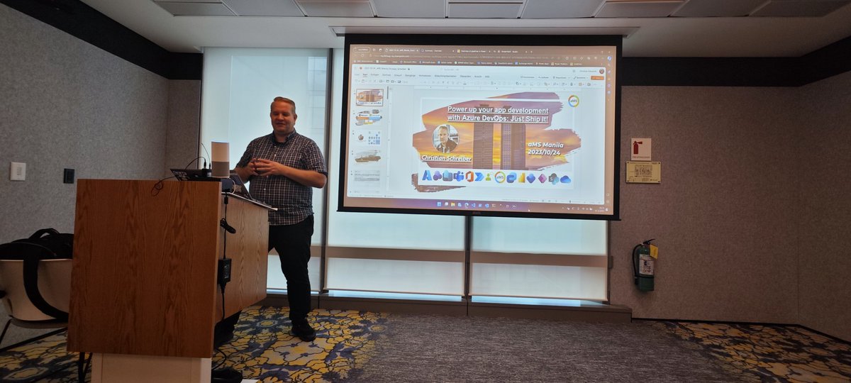 SP_Jamel's tweet photo. "Power up your app development with Azure DevOps: Just Ship It!"
By Christian Alexander Schreiber
WBS IT-Service GmbH, Lead Architect Microsoft 365
#aMSManila #Microsoft365 #CommunityDays #M365 #PowerPlatform #PowerAutomate #Syntex #Viva #Azure #SharePoint #Copilot #Rencore https://t.co/GmTyEYlNKY