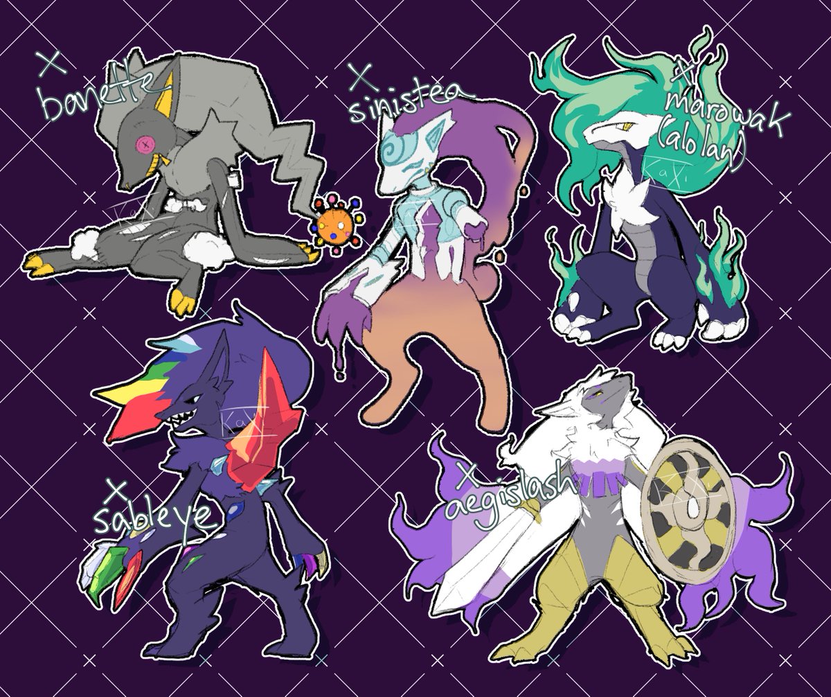 RoiMiserea's tweet photo. made a bunch of zoroark crossbreeds. if you want one it's $40 https://t.co/dhIod3AzlZ