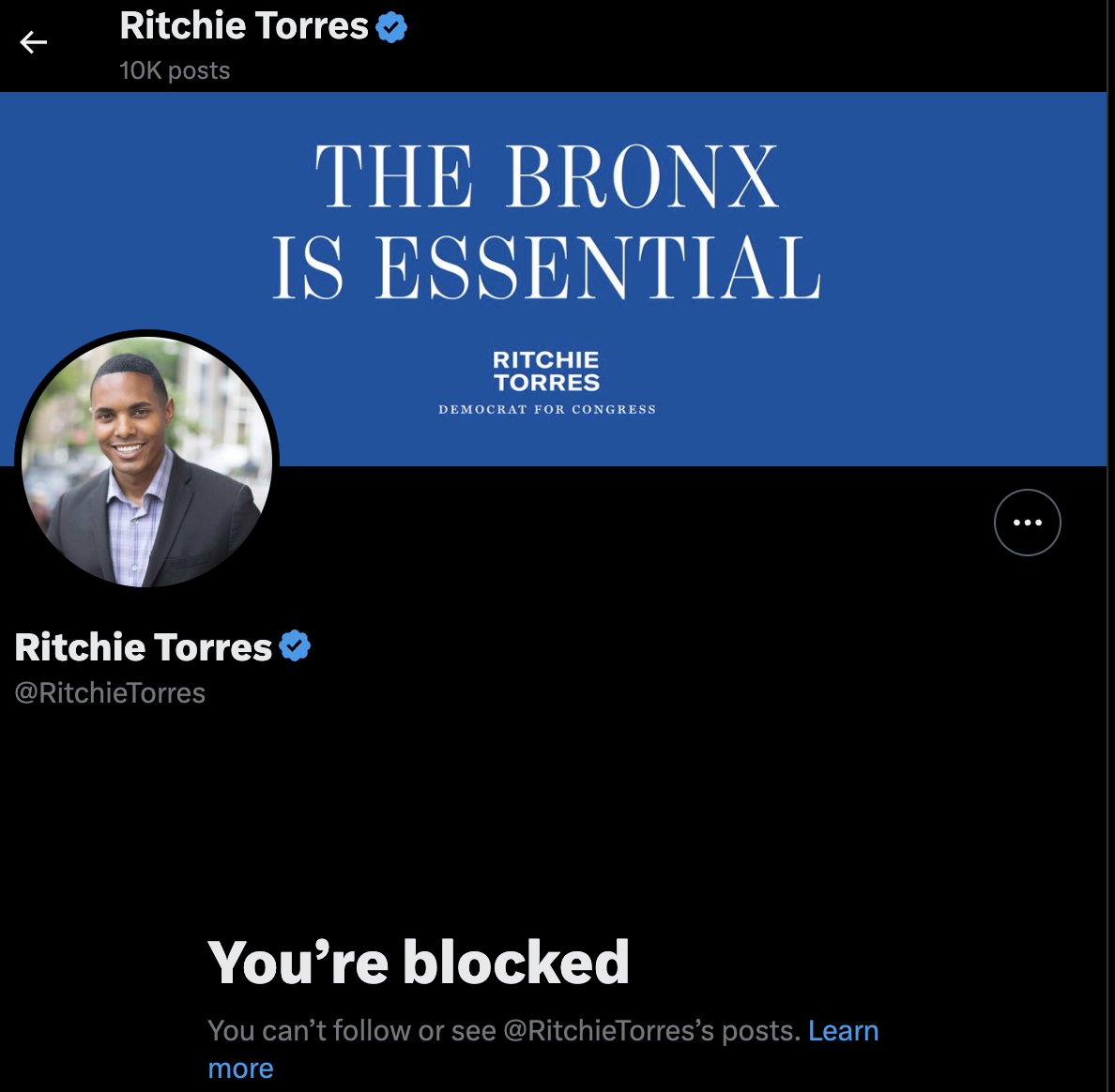 Welp. Just the same. This man has a homicidal streak that is deplorable and a perspective that will age so poorly that I'm honored to be blocked. I first met him shortly after a homeless stint in 2014, and he refused to support #CloseRikers and since then I've know how he is.