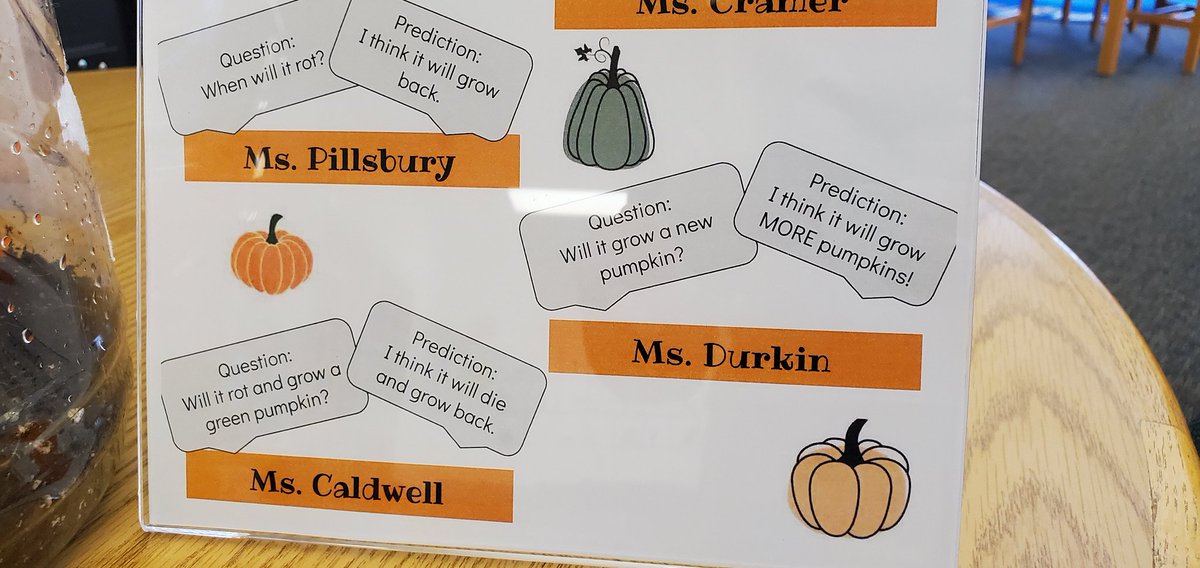 Pumpkin Jack is in full swing 🎃 A classic read. Ks found information about how a pumpkin grows from <a href="/Scholastic/">Scholastic</a> #WatchAndLearnlibrary then asked questions about our own Pumpkin Jack. Maybe we'll have something new to plant next year! 🤞🏻