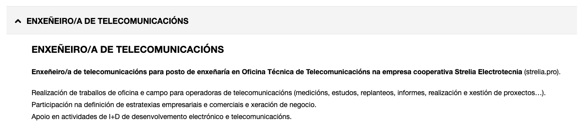 clusterticgal's tweet photo. 📣 En @StreliaElectro están á procura dun enxeñeiro de telecomunicacións! Ofrecen ⤵
✔ Contrato indefinido e posibilidade de incorporación como socio.
✔ Teletraballo parcial e conciliación familiar.
✔ Formación técnica.
✔ Ambiente colaborativo.
ℹ https://t.co/7Wuk9104r7 https://t.co/RUVWLAknbN