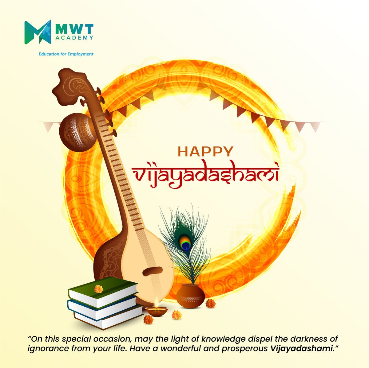mwtglobalacdemy's tweet image. Spread unity, goodness, and love. ❤️🤝

Happy Vijayadashami! 🌟

#MWTAcademy #vijayadashami #festive #joy #blessedday