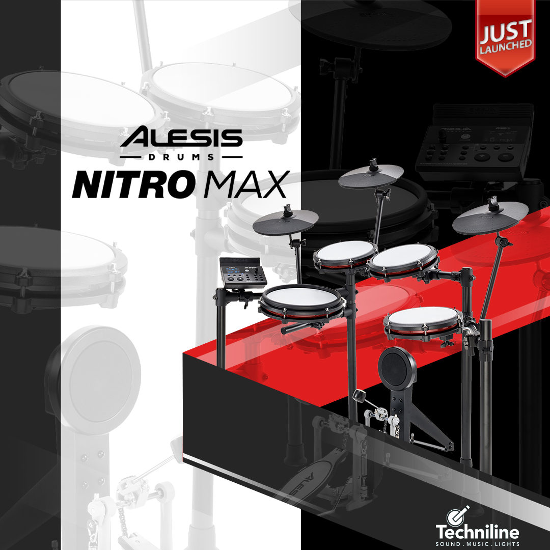 musicmajlis's tweet photo. 🥁🥁🥁 The #NitroMax by @Alesis is here & it replaces the #NitroMesh kit which was introduced in 2018.
➡️Get the #Alesis Nitro Max #DrumKit today > https://t.co/WEUjF2uaUi
#MusicMajlis #ElectronicDrums #Drums #Drummer #Musician #AlesisDrums https://t.co/dckMe79Qxa