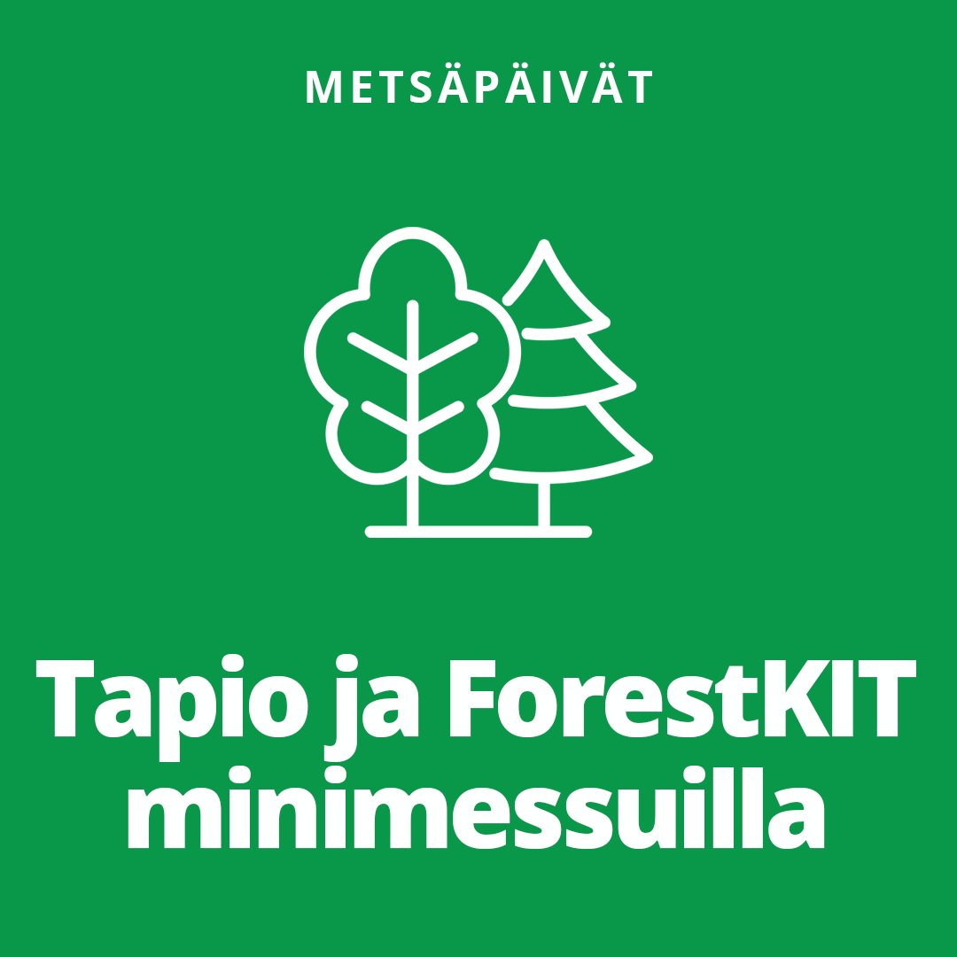 TAPIOForestry's tweet photo. Ylihuomenna alkaa #Metsäpäivät! 🤩🌲
Tule jututtamaan Tapion ja #ForestKIT:n asiantuntijoita minimessuille Clarion-hotellin 2. kerroksen aulaan. Osastollamme voit osallistua myös Metsät ja ilmastonmuutos -uutuuskirjan arvontaan. Lisätietoa: https://t.co/i4mnnFQmIV https://t.co/qZNGMiL9LC