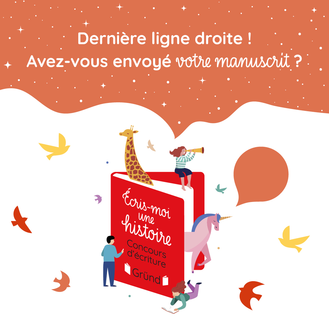 ✍️ Il ne vous reste plus que quelques jours pour rassembler toutes vos plus belles idées afin d'adresser votre manuscrit d'album jeunesse !  Envoyez votre texte avant le 29 octobre 2023 : notre jury a hâte de lire vos histoires !

➡️Règlement complet ici : ecrismoiunehistoire.lisez.com