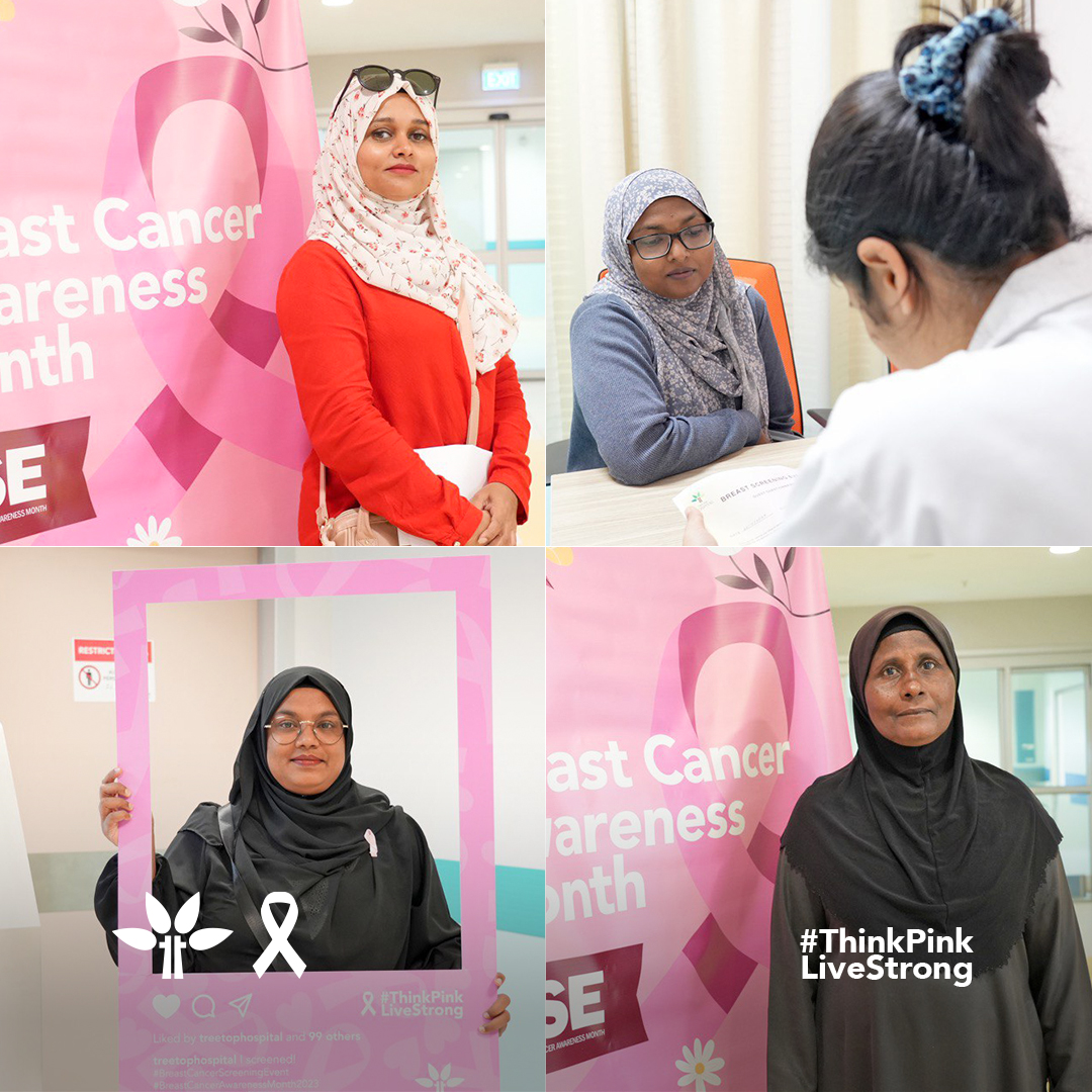 Capturing the essence of Breast Cancer Awareness Month, Tree Top Hospital conducts breast cancer screenings for <a href="/stoplc/">STO</a> staff.

We extend our gratitude to <a href="/MaagiriHotel/">Maagiri Hotel</a> for generously providing gift vouchers to corporate attendees participating in this screening.

#TTH  #BCAM2023
