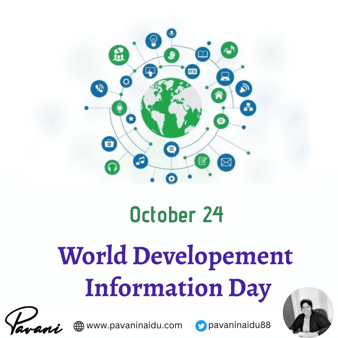 pavaninaidu88's tweet photo. World Development Information Day: Promoting global progress through technology and information.
#worlddevelopmentinformationday #globaldevelopment #informationtechnology #knowledgeforall #developmentgoals #globalprogress #technologyforchange #accessibility #mysba #pavaninaidu https://t.co/ozh8FI0SsB