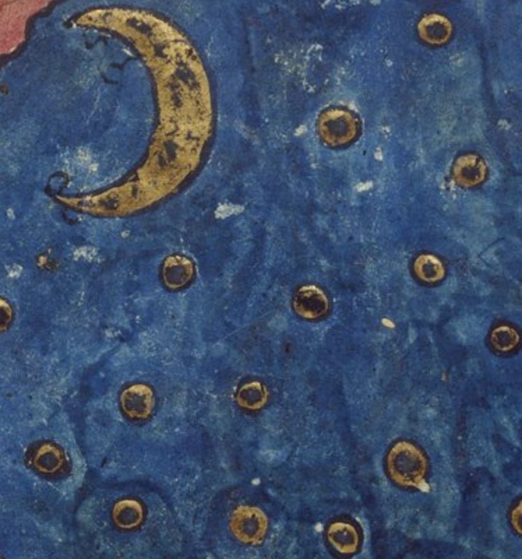 OEWordhord's tweet image. middel-niht, f.n: midnight. (MID-dell-NI’HT / ˈmɪd-dɛl-ˌnɪxt) Image: Northern French Miscellany, 1277-1286; @BLMedieval Additional 11639, f. 517r. #OldEnglish #WOTD