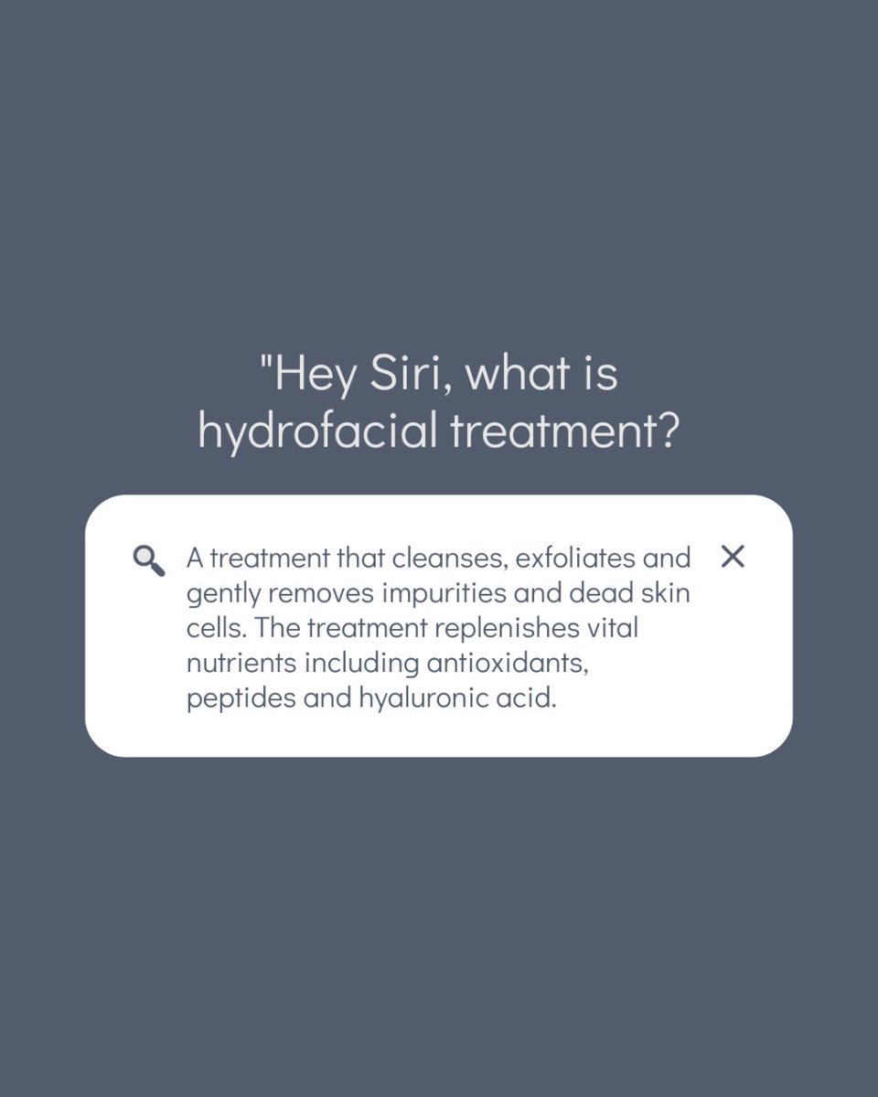 Hydrofacial Treatment 💦

This treatment is highly effective at targeting and improving overall skin health, along with providing the solution to an array of common skin concerns. ✨

Learn more about hydrofacials here: bit.ly/44UGA3W 

#HydrofacialTreatment #Hydrofacial