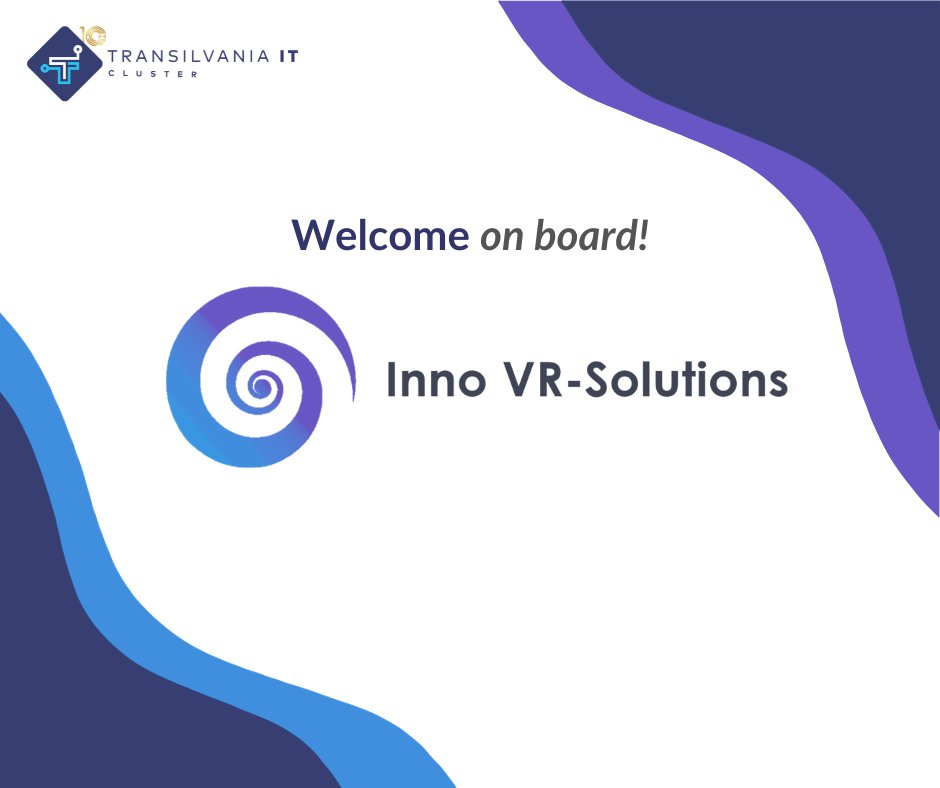 Bun venit, Inno VR!
Inno VR Solutions aduce realitatea virtuală în cabinetele psihoterapeuților, redefinind sprijinul pentru sănătatea mintală prin tehnologie. 
Suntem încântați să îi avem în comunitatea noastră!
#TransilvaniaIT #BunVenit #Tehnologie #InnoVR #MentalHealthTech