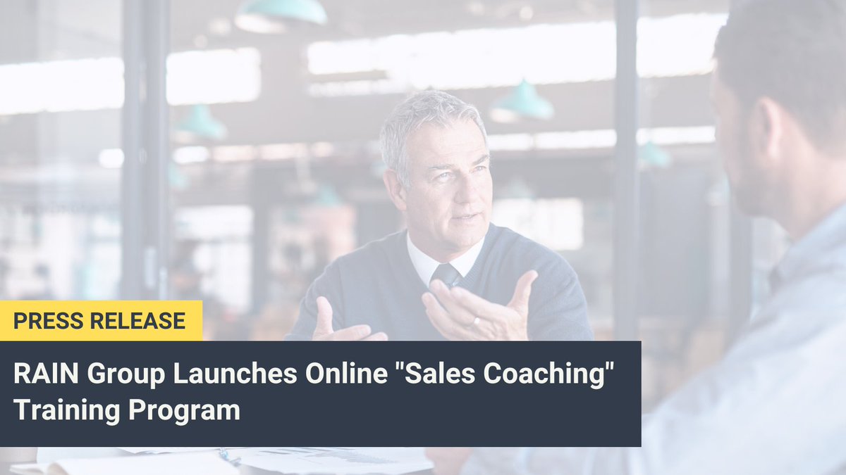 #SalesManagement might keep a team running, but #SalesCoaching drives continued improvement. This self-paced online #Sales coaching course from @RAINSelling provides resources & structure to build a plan for impactful coaching. Learn more: hubs.li/Q026l09H0