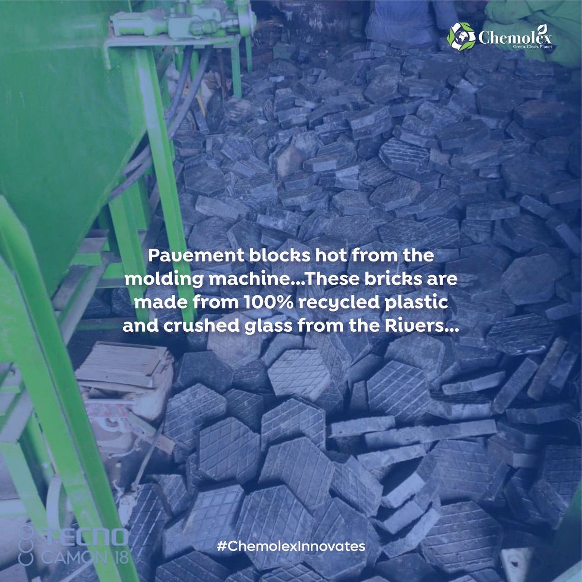Actualizing the 3 Rs...

Reducing, Reusing and Recycling.

Our recycled pavement blocks are 3 times stronger than the conventional ones and last a long time as plastic takes up to 450 years to break down.

#plasticfreerivers #recycling #construction #youthempowerment