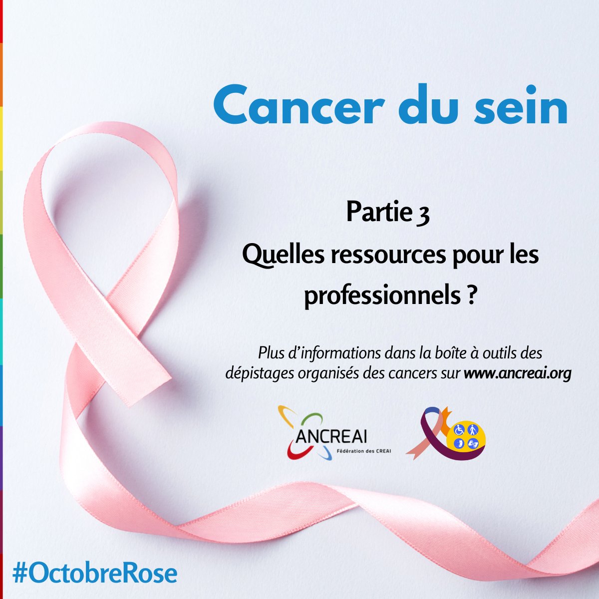 🎀OCTOBRE ROSE🎀 CANCER DU SEIN : QUELLES RESSOURCES POUR LES PROFESSIONNELS ? (Re)découvrez la partie 3 de la boite à outils des dépistages organisés des cancers sur les ressources destinées aux professionnels. 👉urlz.fr/i33t #CancerDuSein #OctobreRose2023🌸