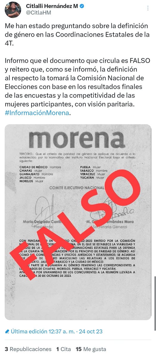 Marquez_Cecilia's tweet photo. ¡En #Morena no mentimos, no robamos y no engañamos!
Los sembradores de mentiras están desesperados y se atreven a obedecer ciegamente a la mafia del poder 

¿Ahora entienden porque es importante que la #4T llegue a #Jalisco ? https://t.co/TnoH7GyxfL