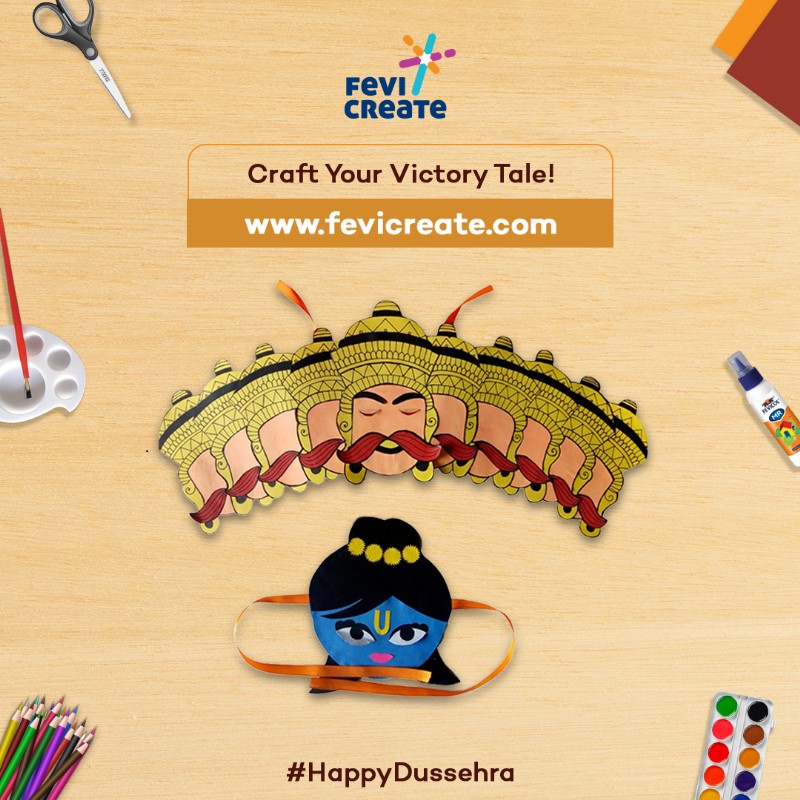 Join us in celebrating the triumph of goodness through crafts and colors. Happy Dussehra from Fevicreate!✨🎨

Register at Fevicreate.com and get free access to 500+ new fun activities

#DIYDussehraMasks
#DIYDussehraCreative
#HappyDussehra
#DiyActivities #ArtAndCraft