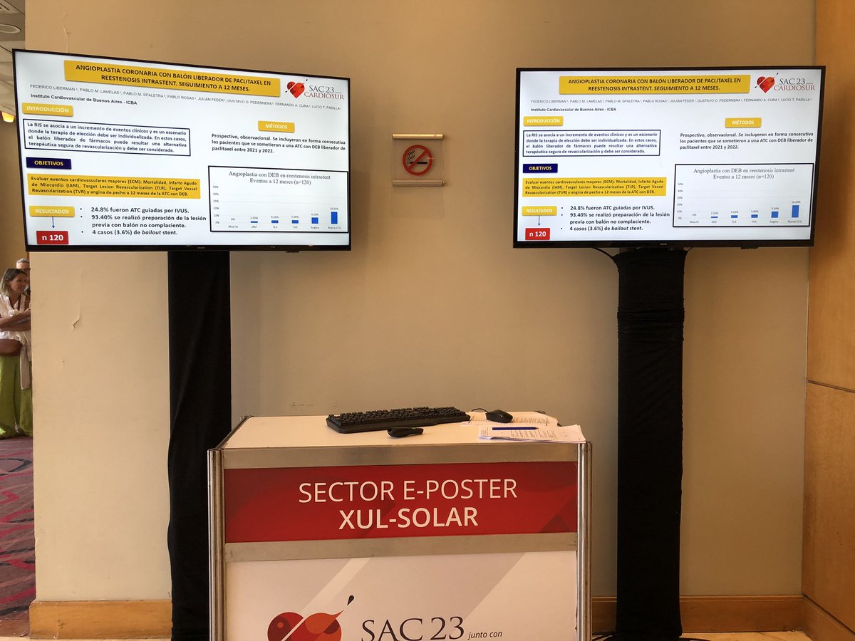 Presentación en el Congreso #SAC23 @SAC_54 de trabajos de investigación realizados en el @ICBAonline 🫀 🥇 Premio Isaac Berconsky de Cardiología Intervencionista por el trabajo del modelo Radial Lounge. Especial agradecimiento a @ferbotto y @MNBenzadon por todo el apoyo!!!