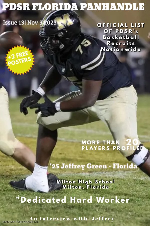 iamkathyreaves's tweet image. #BlogTalkRadio #RivalWeek 
Milton High School 
‘25 6-4 OL/DL Jeffrey  Green - FL
Will be our guest on Wed #lonlineradio blogtalkradip/pdsportsrecruiters