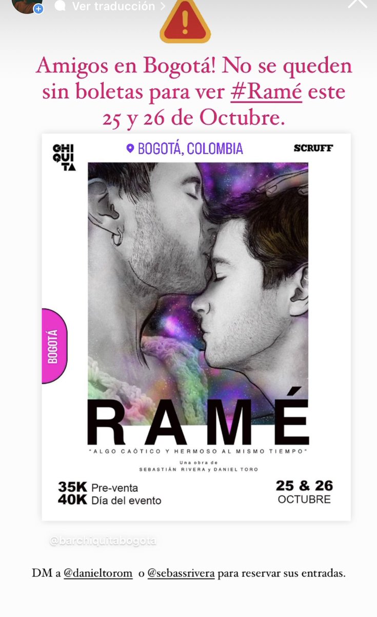 backtotrip's tweet photo. Amigos en Bogotá, No se pueden perder Ramé este 25 &amp; 26 de Oct. En Chiquita Bar.  Reserven sus entradas! https://t.co/JUpA9Xe1bA