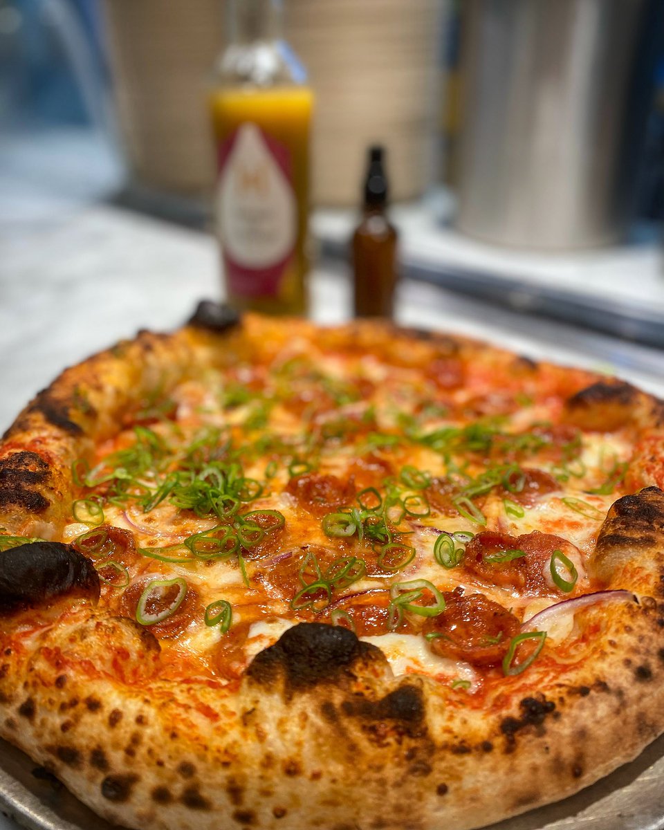 Don’t miss this collab with @thefattenedcaf for Filipino American History Month 🇵🇭✖️🇺🇸 We are serving up the following all week long:

SISIG PIZZA ‘Filipino Marinara’, mozz, garlic, red onion, sweet &amp; spicy chicken sausage, parmesan, chili, scallion, spritz of calamansi vin.