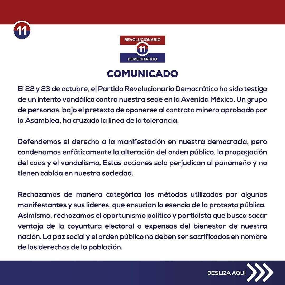 tvnnoticias's tweet photo. PRD emitió comunicado en donde  rechaza ataque a su sede. https://t.co/ymGA9bB3Go