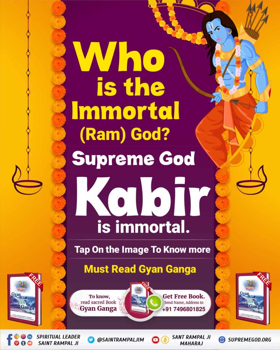 MuktiBodhbook's tweet photo. #SpiritualMessageOnDussehra
Immortal Ram also known as Aadi Ram Kabir https://t.co/Sh8fDM9tMz