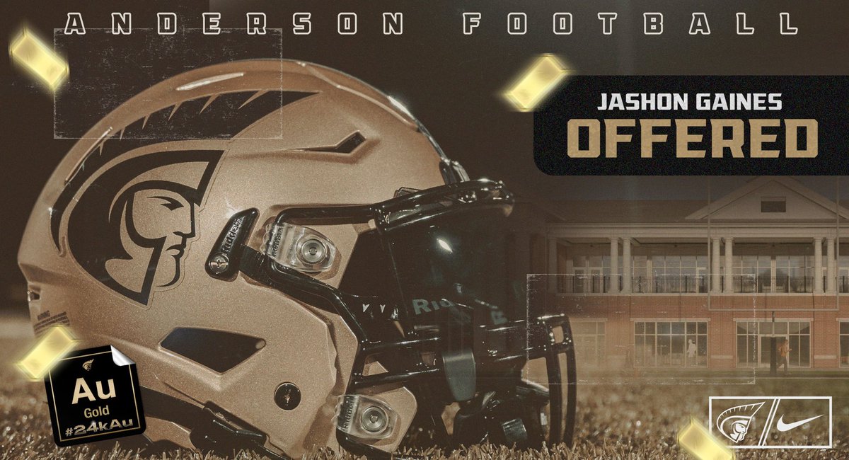 Jashon Gaines (@jashon_05) on Twitter photo #AGTG After a great conversation with <a href="/malikchevry/">Malik Chevry</a> I’m blessed to receive my first offer from Anderson University!!!
<a href="/KendellRucker/">Dr. Kendell M. Rucker</a> <a href="/bobby_lamb/">Bobby Lamb</a> <a href="/NEGARecruits/">Northeast Georgia Recruits</a> <a href="/Hart_Recruits/">Hart County Recruits</a> <a href="/hartcountyfb/">Hart County Football</a> #AGTG After a great conversation with <a href="/malikchevry/">Malik Chevry</a> I’m blessed to receive my first offer from Anderson University!!!
<a href="/KendellRucker/">Dr. Kendell M. Rucker</a> <a href="/bobby_lamb/">Bobby Lamb</a> <a href="/NEGARecruits/">Northeast Georgia Recruits</a> <a href="/Hart_Recruits/">Hart County Recruits</a> <a href="/hartcountyfb/">Hart County Football</a>
