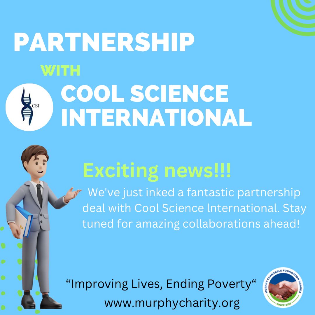 murphycharity_'s tweet photo. Murphy Charitable Foundation is proud to announce our partnership with Cool Science International @cool_scienceinternational 👏
#murphyscharitablefoundationuganda #MCFU #partnership #CSI #humanity #INSTAGRAM https://t.co/um0WFCP8NV